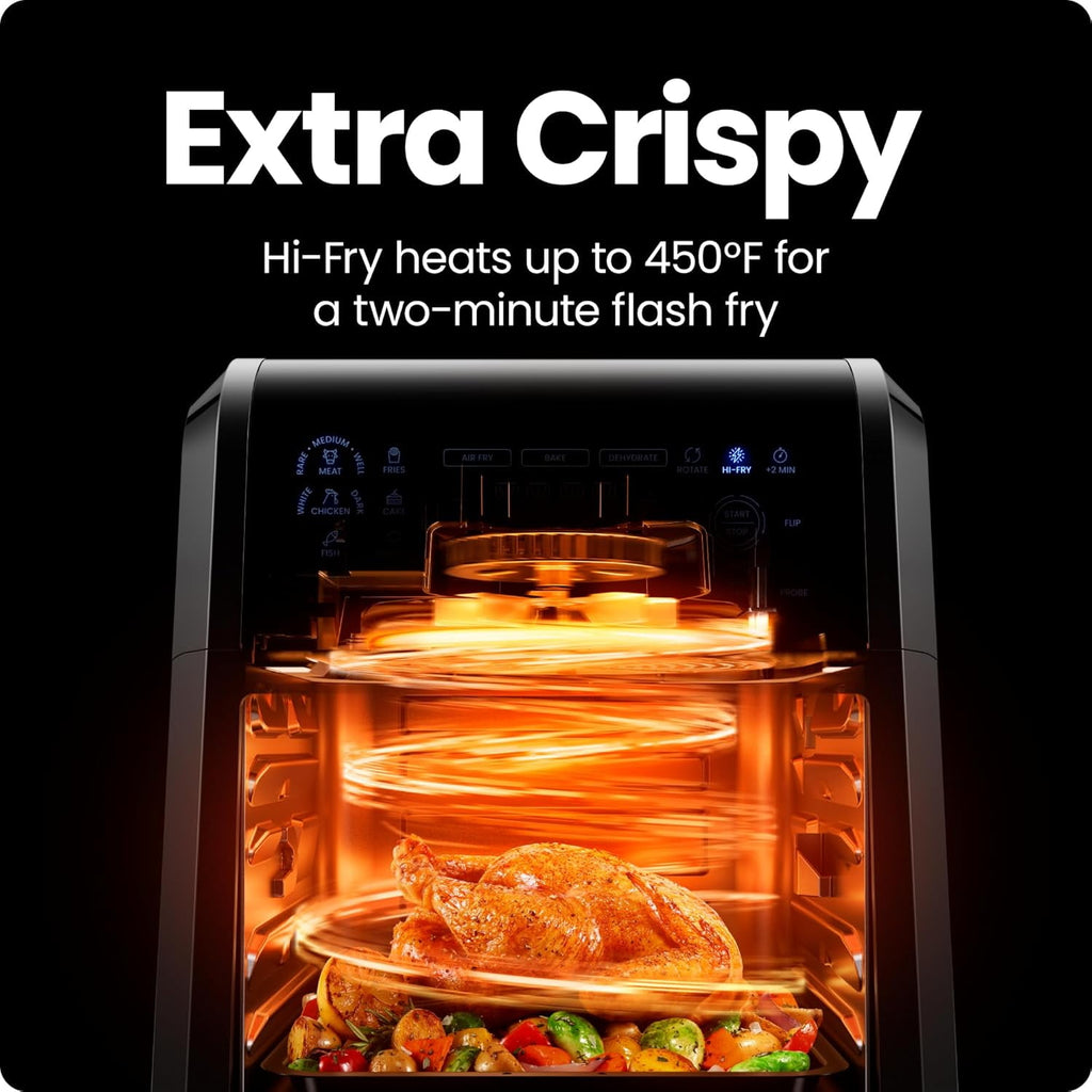 26QT Digital Toaster Oven Air Fryer, 19 One-Touch Presets, 24L, Stainless Steel